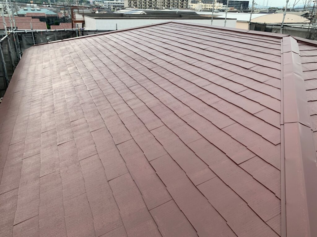 屋根　上塗り完了