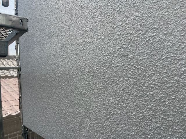 外壁　中塗り完了